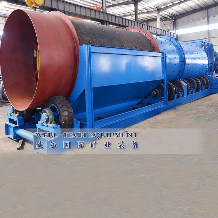 Nruas Washer Nrog Trommel Screen Customization Mining Equipment Chaw tsim tsh...